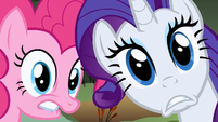 Rarity & Pinkie Pie beyond wide eyed S2E19