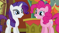 Rarity and Pinkie Pie very happy S6E12