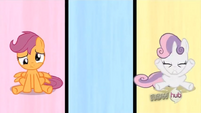 Scootaloo and Sweetie Belle fell S3E4