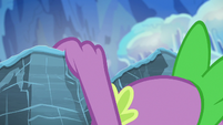 Spike hanging on the chasm's edge S6E16