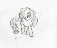 526px-Lauren Faust Rarity sketch