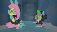 Fluttershy worrying about Angel S9E4