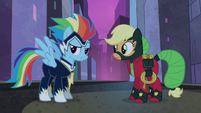 Power Ponies Rainbow Dash and Applejack S4E06