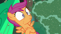 Scootaloo facing down the Fly-der swarm S7E16