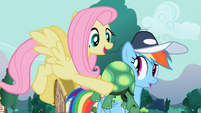 Tank on Rainbow Dash's cheek S2E7