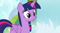 Twilight Sparkle staring at Spike S9E5