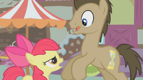 Apple Bloom confronts Dr. Hooves "Pretty sure?" S1E12