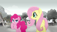 Pinkie Pie thinking what the festival needs MLPRR