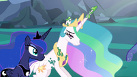 Princess Celestia freed from her cocoon cage S6E26