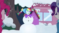 "I spent two days as a snowman for that!" Two days?! How is she not hypothermic?!