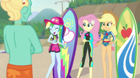 Rainbow Dash laughing at Zephyr Breeze EGDS19