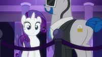 Rarity looks at the dance floor S6E9