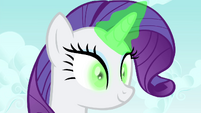 Rarity using magic on birthday party S4E23