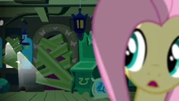 Fluttershy's feeling unsure about the situation.