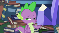 Spike audibly scoffing S8E24