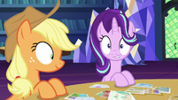 Starlight Glimmer hears Rarity's voice S6E21