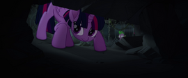 Twilight Sparkle looking under the rocks MLPTM