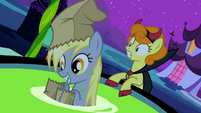 Derpy! That's not how you bob for an apple!