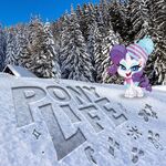 MLP Pony Life Instagram - Rarity Snow Day