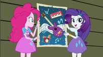 Pinkie and Rarity show off Mane Event poster EG2