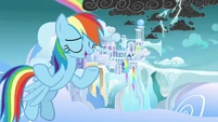 "Every drop of rain or flake of snow from Cloudsdale..."