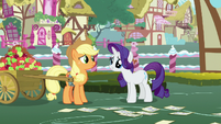 Rarity asks Applejack to think about it S7E9