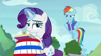 Rarity barely paying attention to buckball S8E17