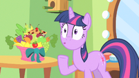 Twilight stops herself.