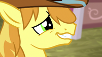 Braeburn grinning nervously S5E6