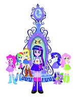 Textless material of the Equestria Girls poster