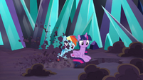 Pinkie Pie drilling into the ground S9E2