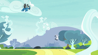 Rumble falling backward under Thunderlane S7E21