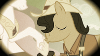 Smith's father kisses Celestia's hoof S2E12