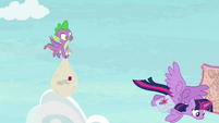 Twilight Sparkle diving to the ground S9E5