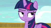 Twilight Sparkle rolling her eyes at her parents S7E22