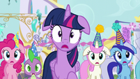 Twilight and friends shocked by Moon Dancer's outburst S5E12