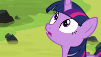 Twilight looking up at Tirek S4E26