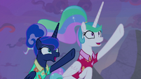 Celestia and Luna "lucky star!" S9E13