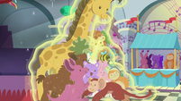 Celestia buries herself in stuffed toys S9E13