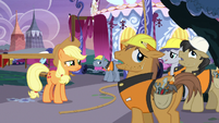 Construction ponies groan with exhaustion S7E9