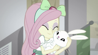 Fluttershy hugging Angel Bunny SS16