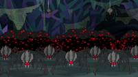 Hundreds of spiders looking at Yona S8E22