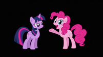 Pinkie Pie about to speak after acquiring her mouth back S3E05