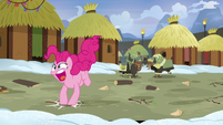 Pinkie Pie joins in the stomping S7E11
