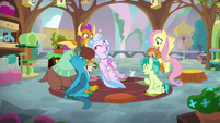 Young Six laughing in Fluttershy's class S8E2