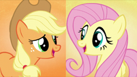 Applejack and Fluttershy sing "and we'll make" S5E3