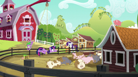 Applejack and Rarity return to the farm S6E10