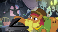 Cattail sees a dragonfly fly out of the pot S7E20