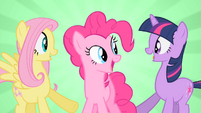 Happy Fluttershy Pinkie Pie and Twilight S01E25