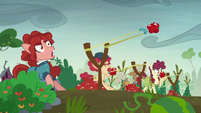 Hooffields launch tomatoes at the McColts S5E23